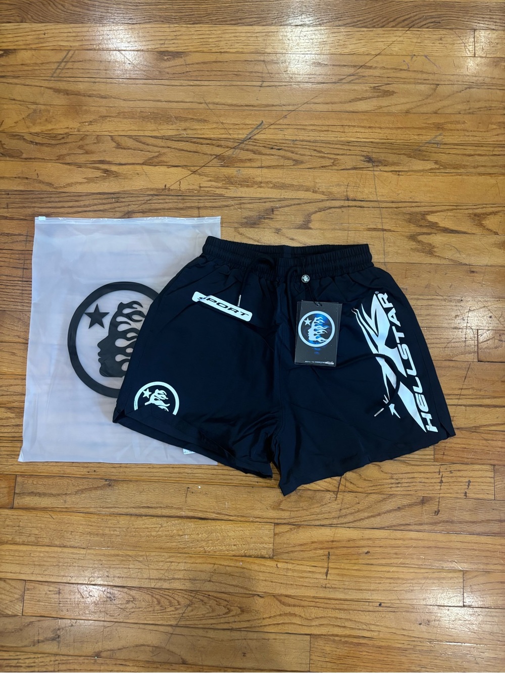 Men's Black Athletic Hellstar shorts